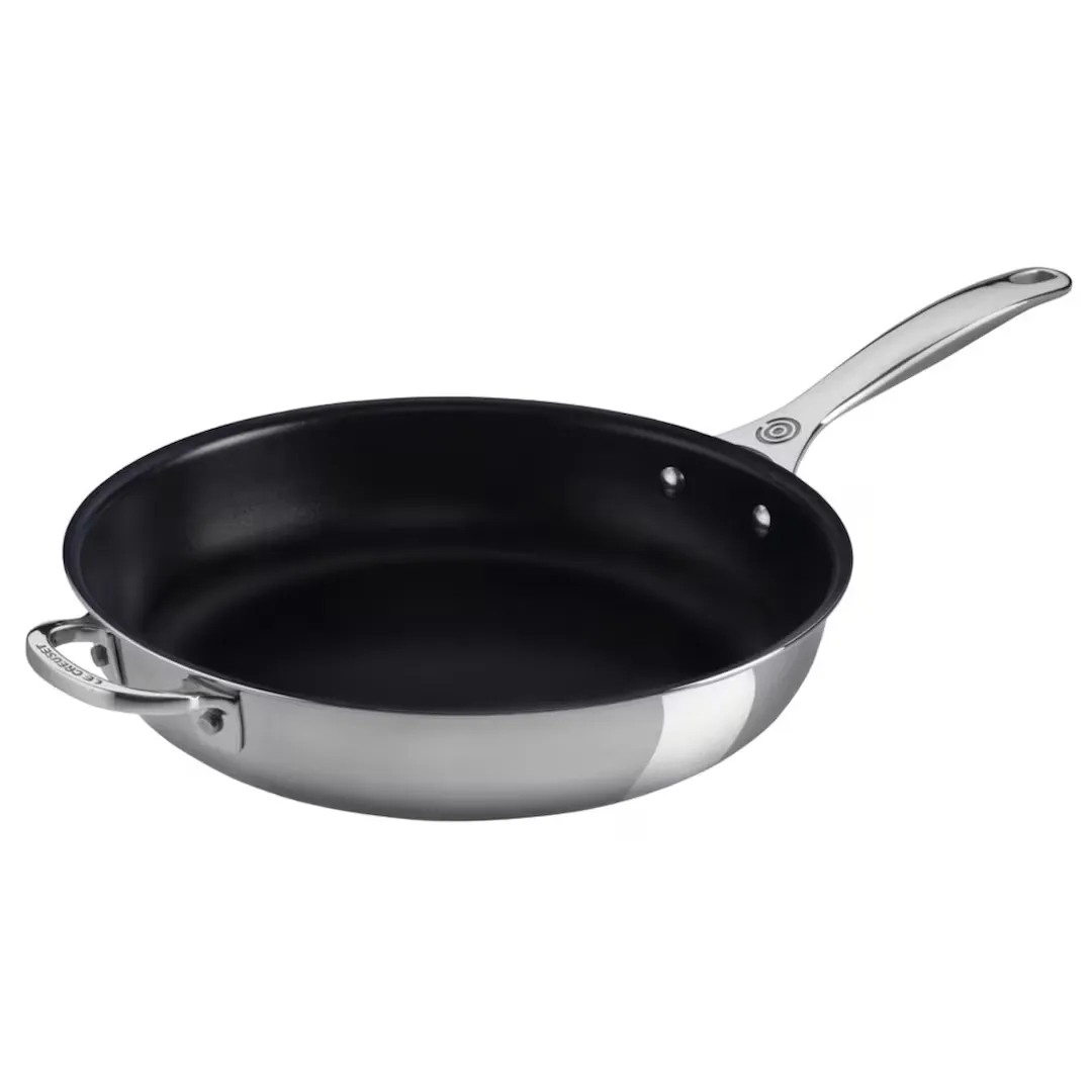 

Трехслойная сковорода Le Creuset Plus из нержавеющая сталь с антипригарным покрытием, яркая сталь