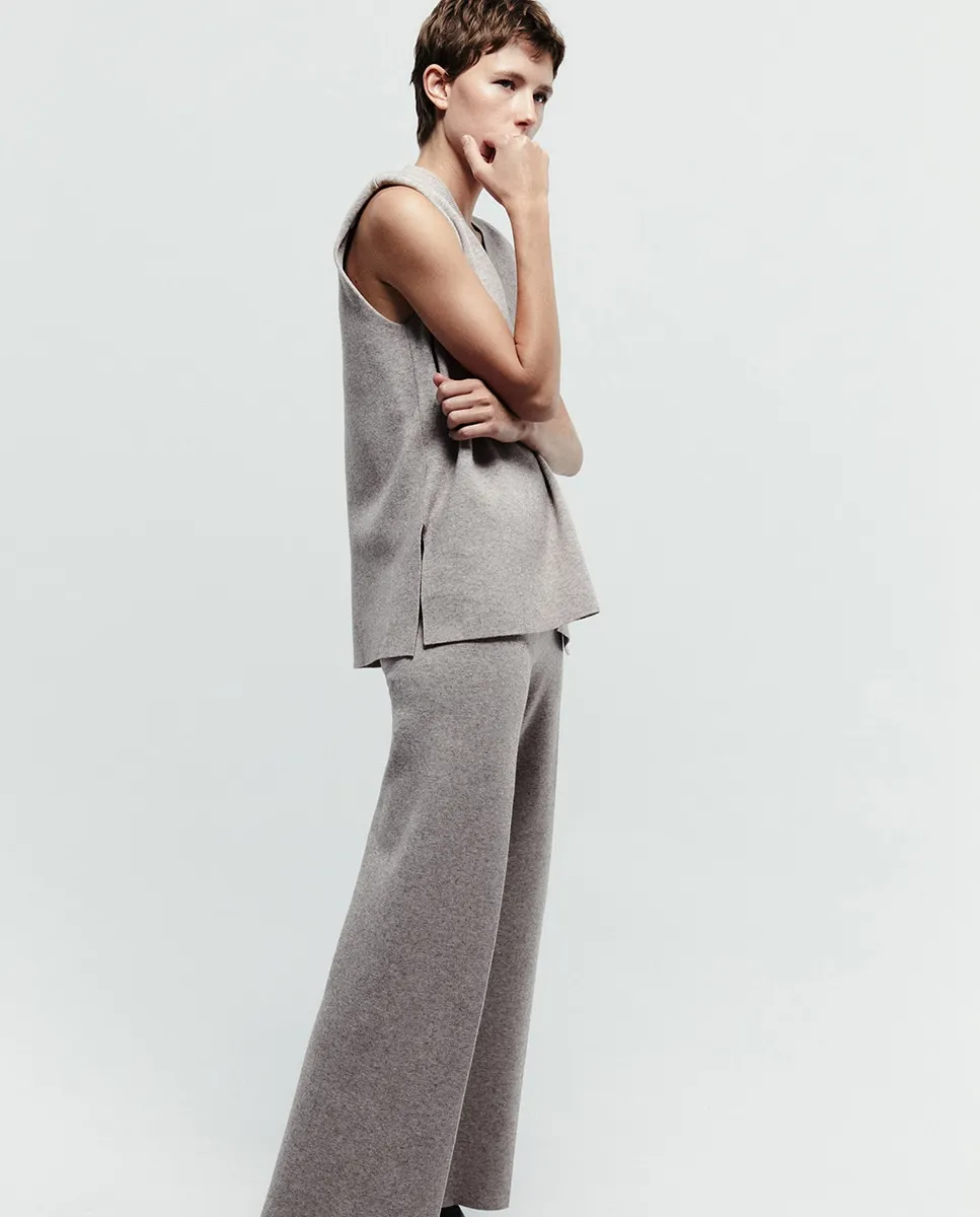 

Широкие длинные брюки Sfera, коричневый