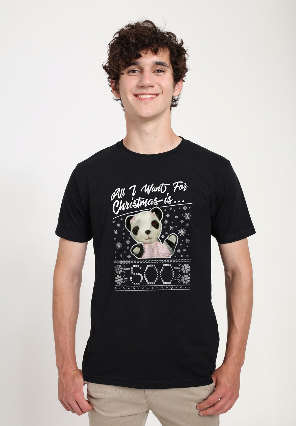 

Футболка с принтом SOOTY CHRISTMAS ALL I WANT FOR IS SOO Henry Tiger, черный