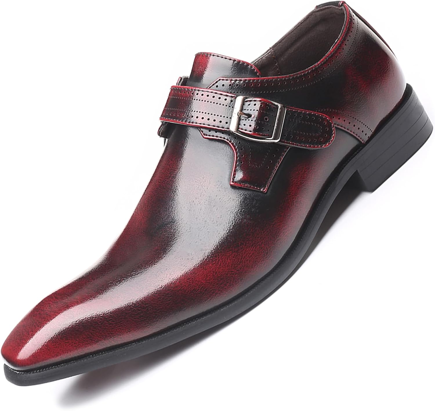 

Мужские классические оксфорды на один ремешок, кожаные низкие деловые туфли, модные туфли для работы, вечеринки, свадьбы и официальных мероприятий Lossarye, красный