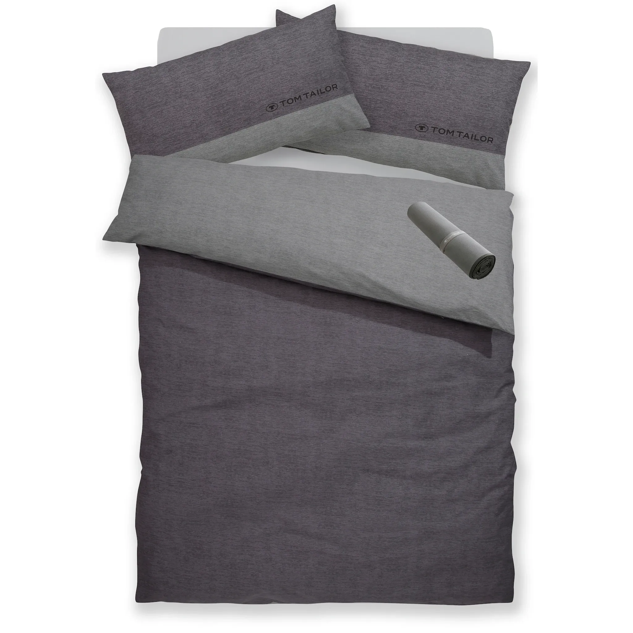 

Двустороннее постельное белье Tom Tailor Home, grau-anthrazit