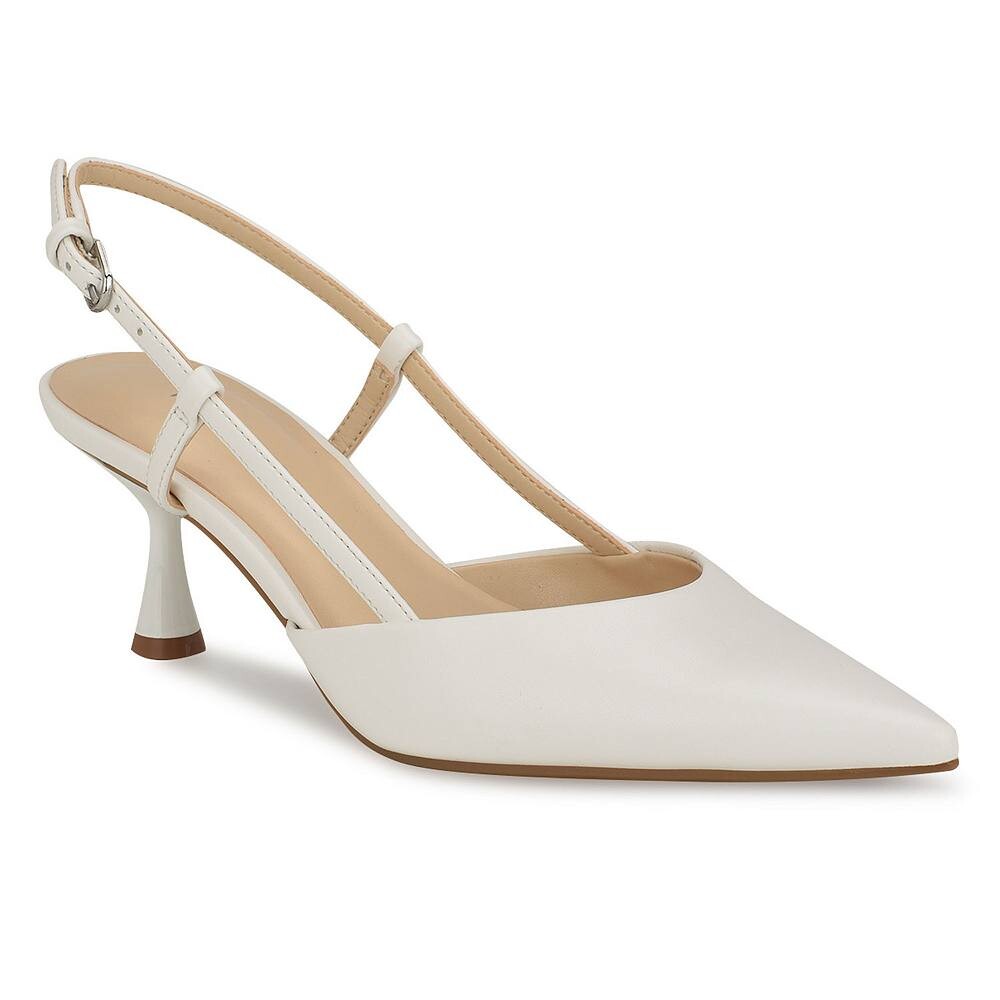 

Женские туфли-лодочки Nine West Rowen с открытой пяткой, белый