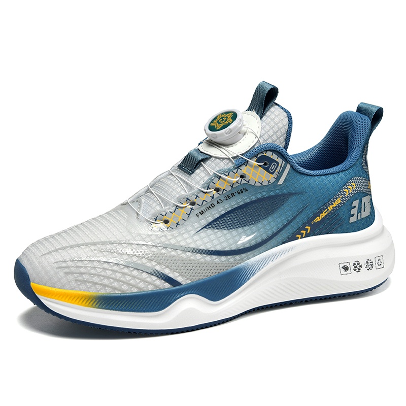 

Kuding Мужские беговые кроссовки низкие белые оранжевые красно-черные зелено-серые сине-серые, цвет Gray Blue