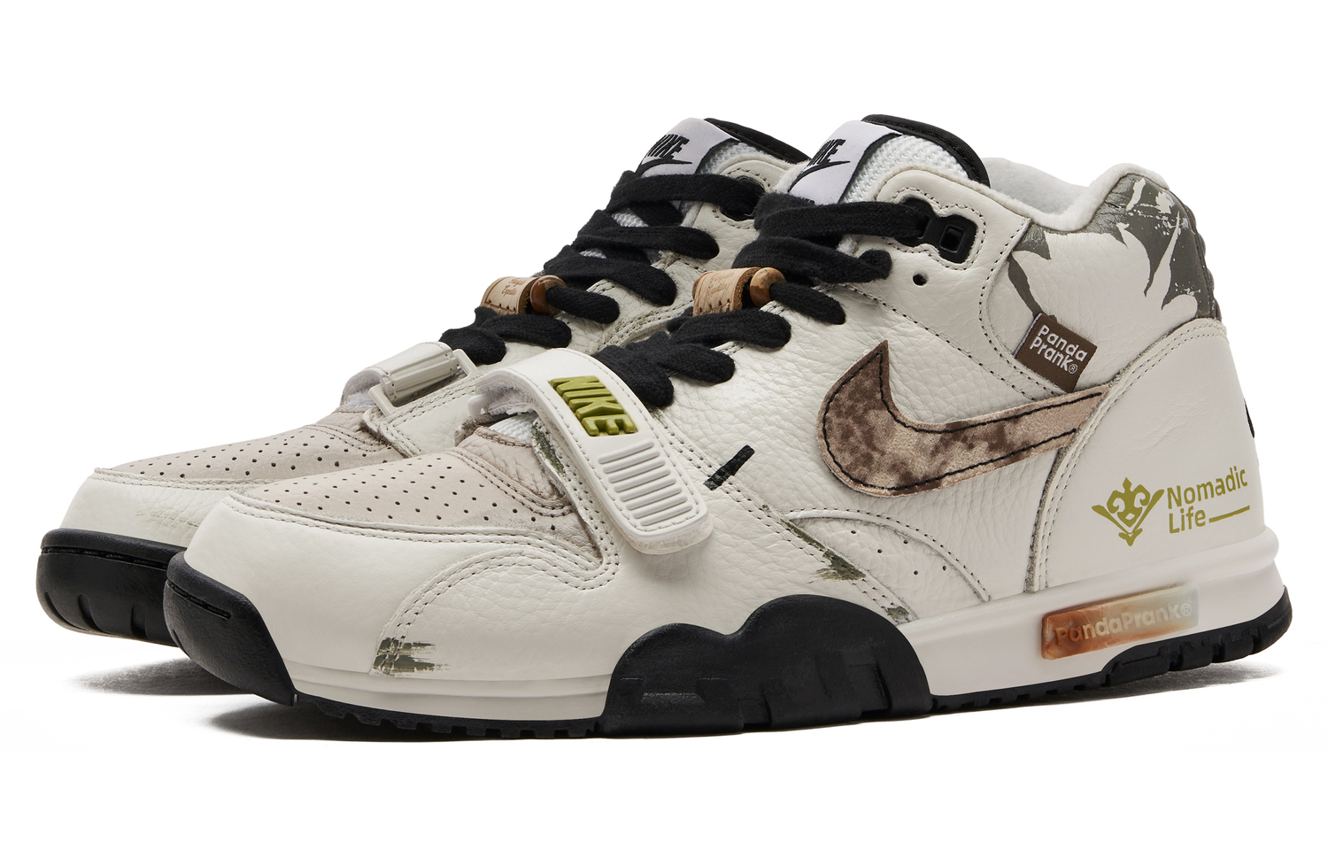 Nike Air Trainer 1 Антискользящие Износостойкие Высокие Тренировочные Кроссовки Мужские Бежево-Черные — фото 4