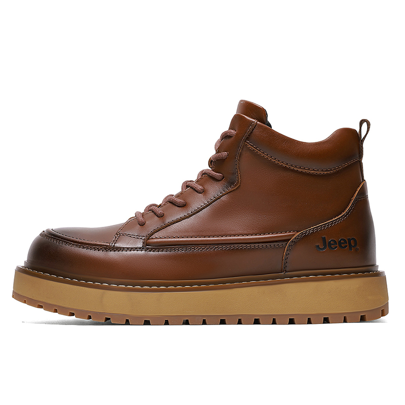 Ботинки тактические мужские Mid Calf Jeep, черный (with fleece-lined insole included) — фото 3