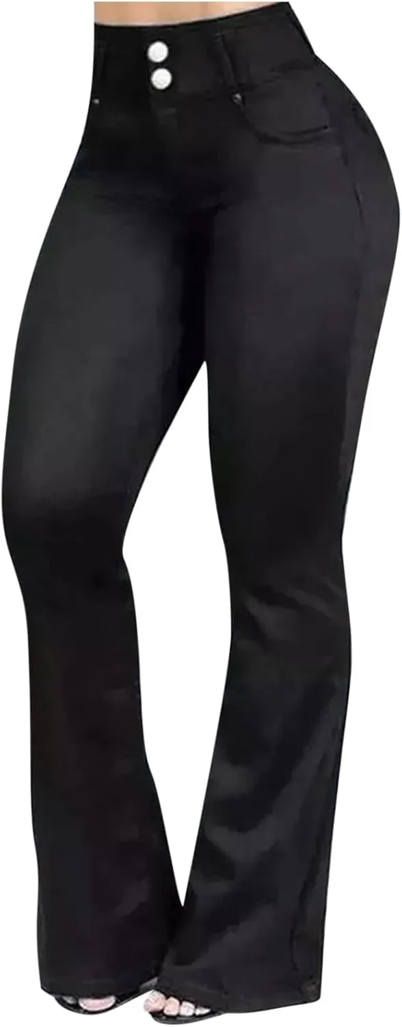 

Женские джинсы Uillui Bell Bottom с высокой талией и прямым кроем