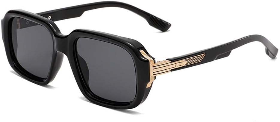 

Мужские солнцезащитные очки в стиле ретро с градиентным переходом цвета, защита от ультрафиолета UV400; женские солнцезащитные очки с заклепками, сине-зеленые TKKTLLT, Black Gray