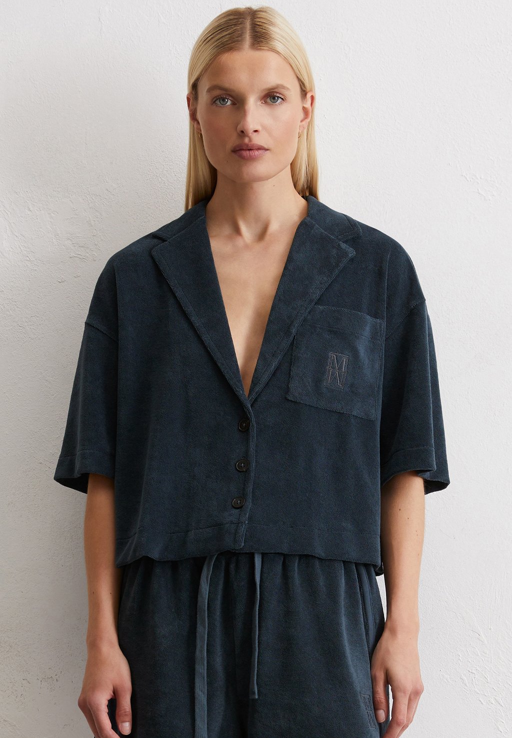 

Блузка на пуговицах RELAXED SOFT Marc O'Polo, темно-синий