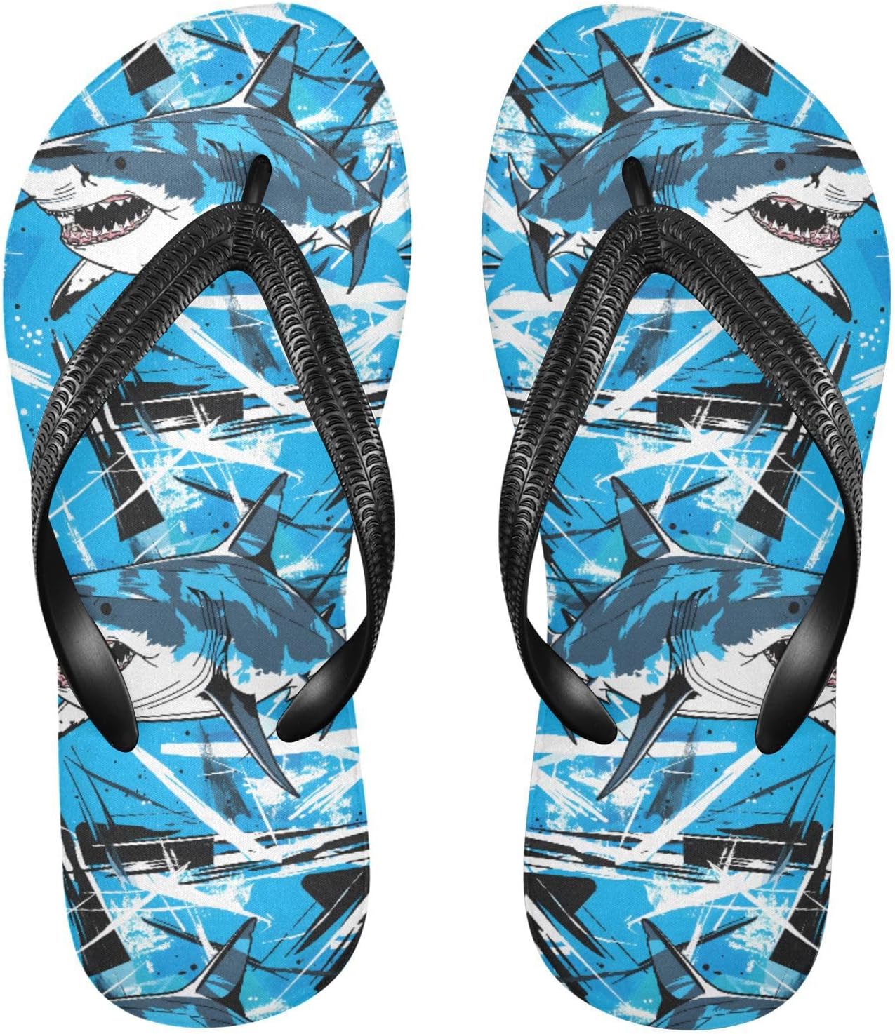 

Сланцы для женщин и мужчин с милым пингвином на луне и звезде, женские шлепанцы, мужские сандалии, душевые тапочки, летние нескользящие шлепанцы для плавания, пляжа и ванной Mnsruu, Sharks I8323