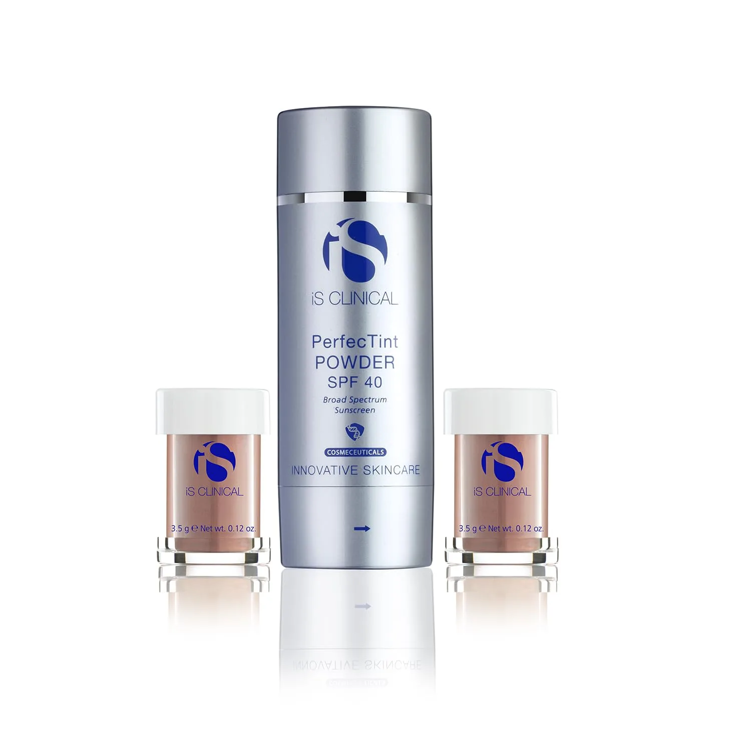 iS CLINICAL PerfecTint Powder SPF 40; Пудра для лица; Тонирующая пудра с SPF; Рассыпчатая пудра для лица после нанесения макияжа, Deep