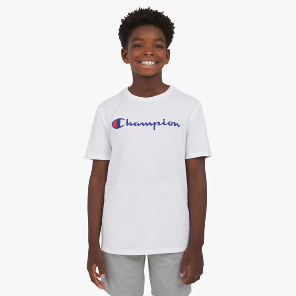

Футболка с классическим логотипом Signature для мальчиков 8-20 лет Champion, белый
