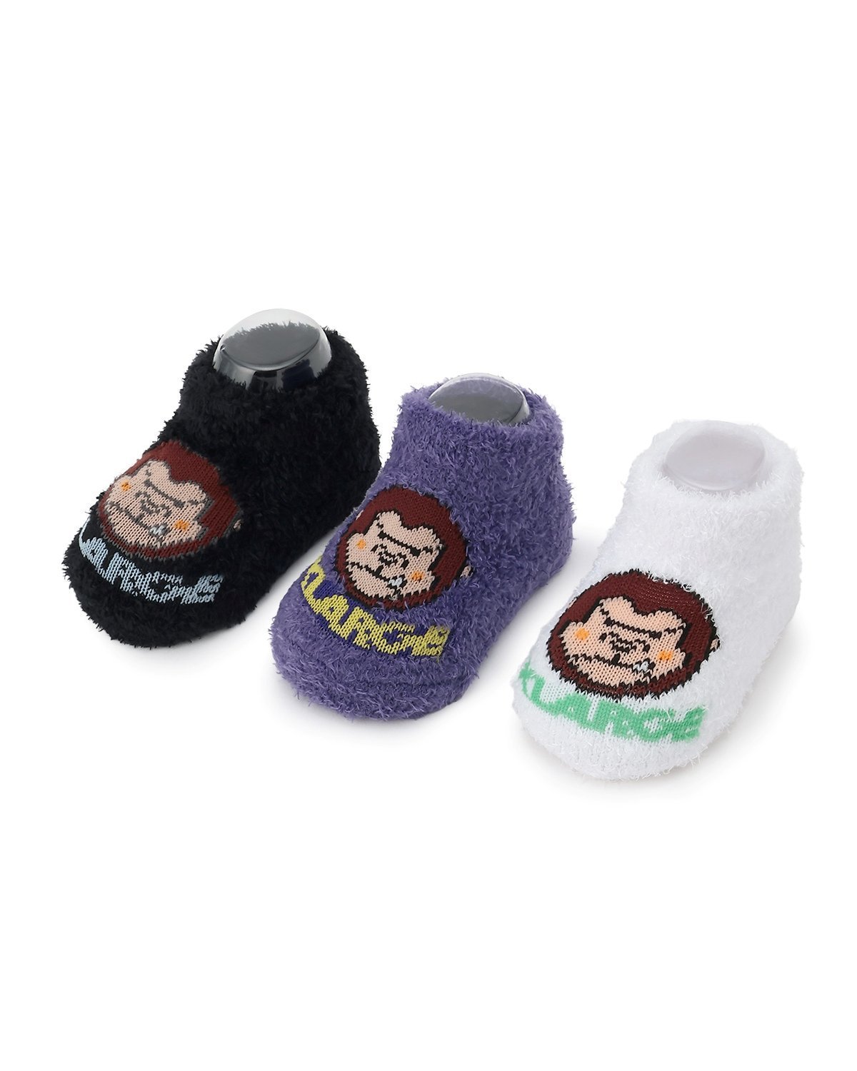Забавные носки с изображением гориллы для малышей XLARGE KIDS, Purple — фото 4