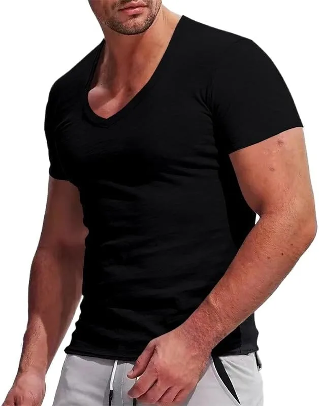 

Мужская футболка oversize с V-образным вырезом для тренировок Kenhansion