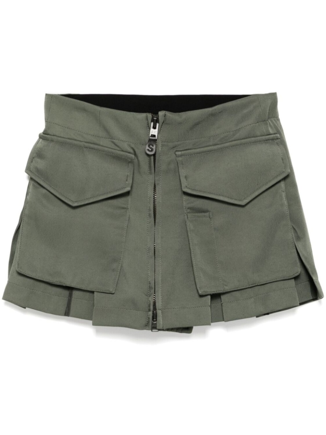 

Шорты со складками Sacai, зеленый