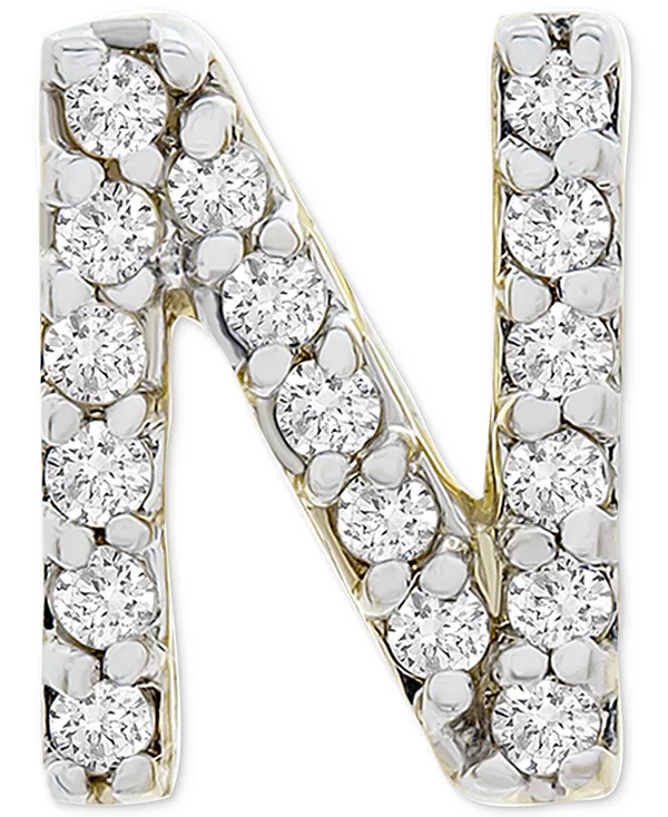 

Серьга-Гвоздик с бриллиантом (1/20 карата) из 14-каратного золота, созданная для Macy's Wrapped, n