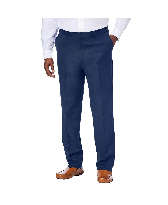 

Брюки классические прямого кроя Big & Tall из смесового льна KingSize, синий
