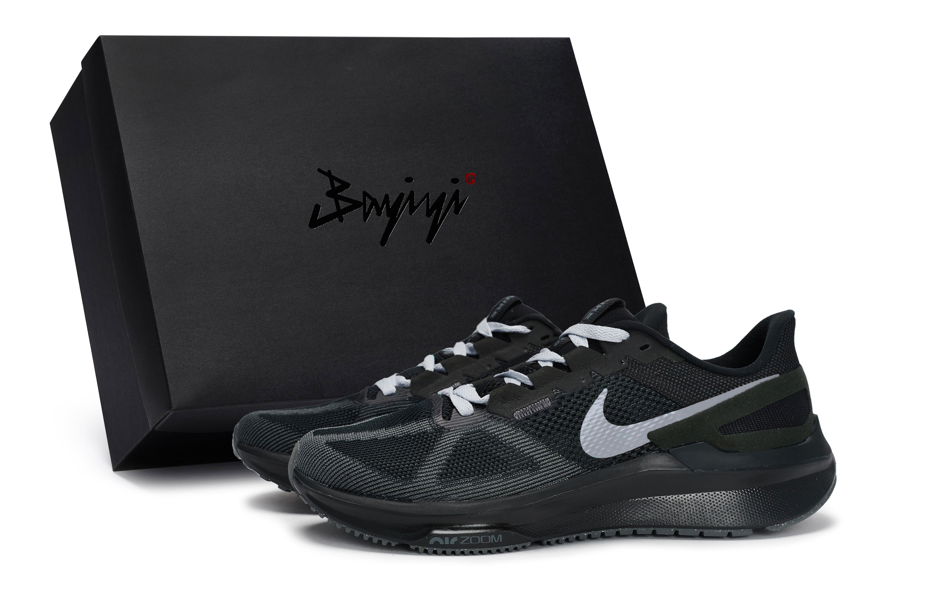 

Nike Кроссовки Zoom Structure 25 с низким верхом, противоскользящие, износостойкие, мужские, черно-серые