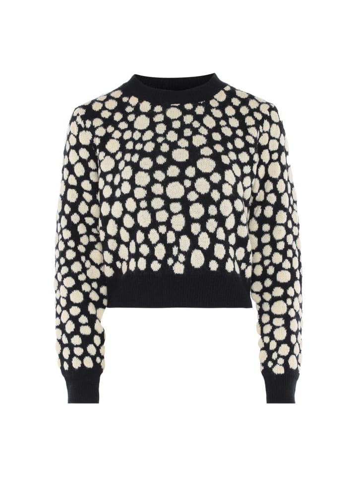 

Женский свитер черного и кремового цветов myMo ROCKS