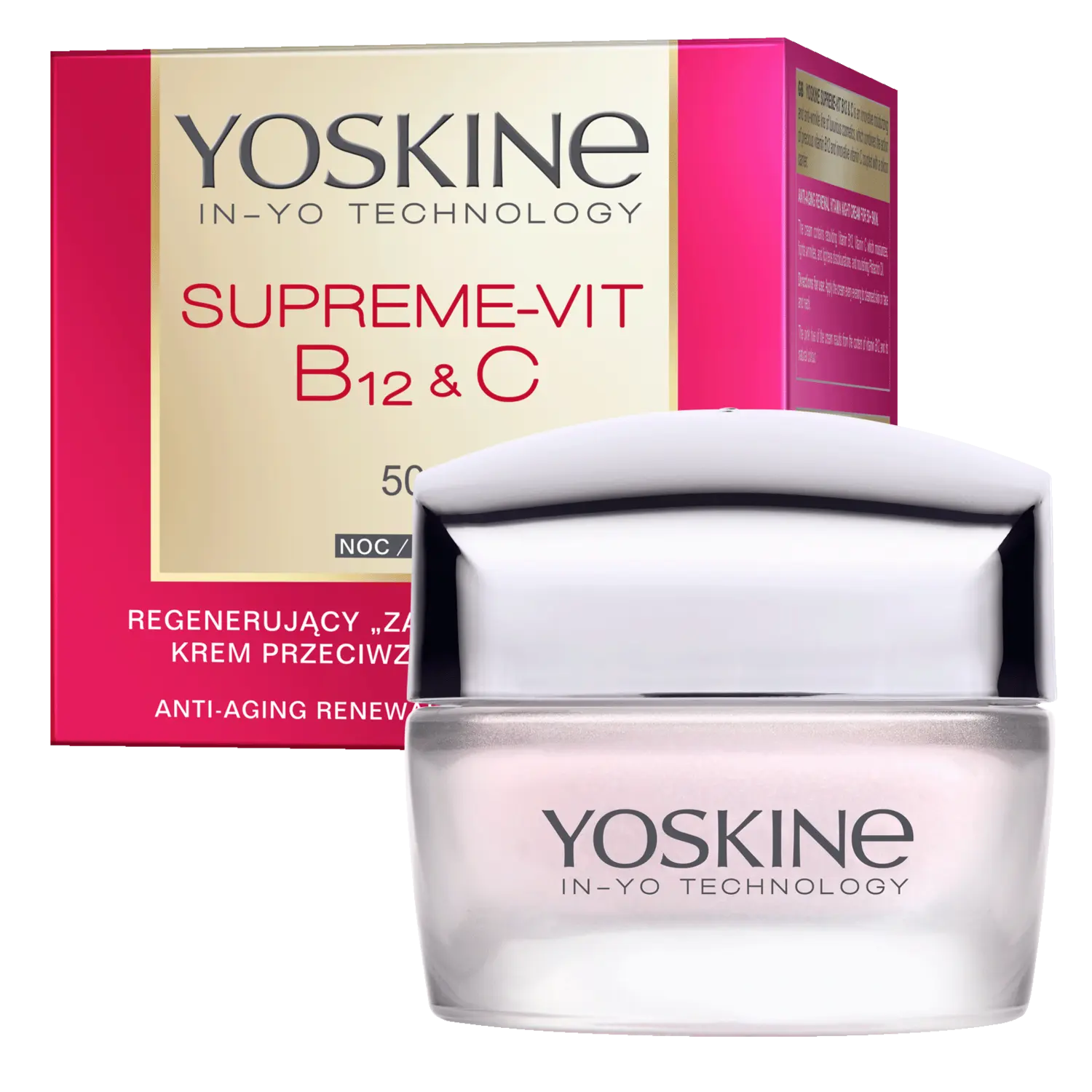 

Крем для лица от морщин 50+ на ночь Yoskine Supreme-Vit B12+C, 50 мл