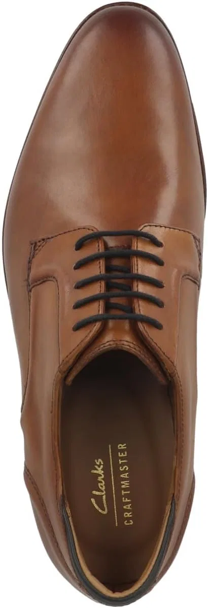 Туфли Clarks CraftArlo Lace, Smooth Leather, Brown, Men's — фото 2