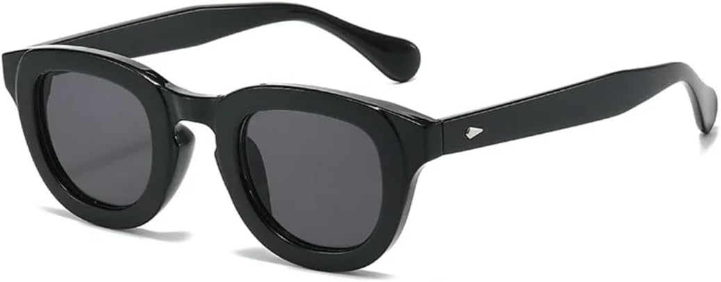 

Овальные солнцезащитные очки для женщин с заклепками, защита от УФ-излучения UV400, винтажные круглые солнцезащитные очки для мужчин, модные роскошные серые солнцезащитные очки с леопардовым принтом SZVVBKK, Black