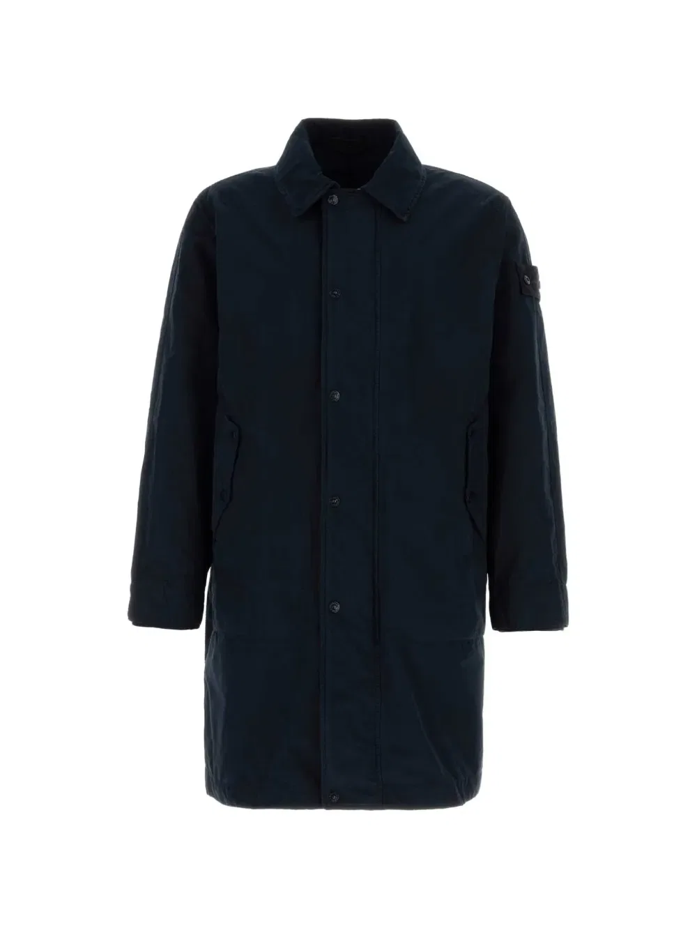 Тренч из полиэстеровой смеси Stone Island, синий