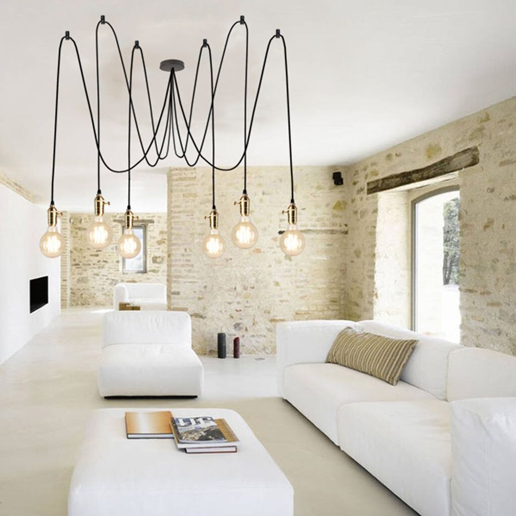 

S.luce Подвесной светильник с цоколем в стиле ретро, ​​модульный подвесной светильник с 2–6 лампами, подвесной светильник из латуни, белый продолговатый светильник с 2 лампочками, золото