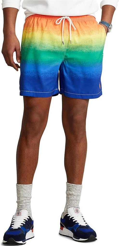 Мужские однотонные шорты для плавания POLO RALPH LAUREN Traveler, R(609708)/O — фото 3