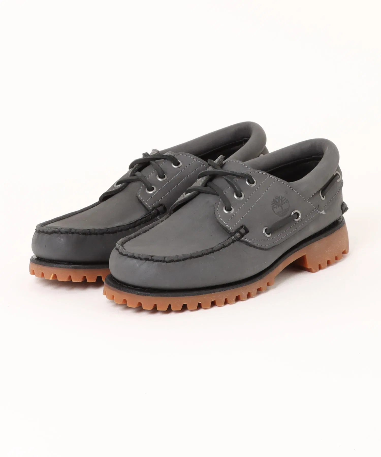 Мужские кожаные мокасины Timberland 3-EYELET CLASSIC RUGSOLE серые