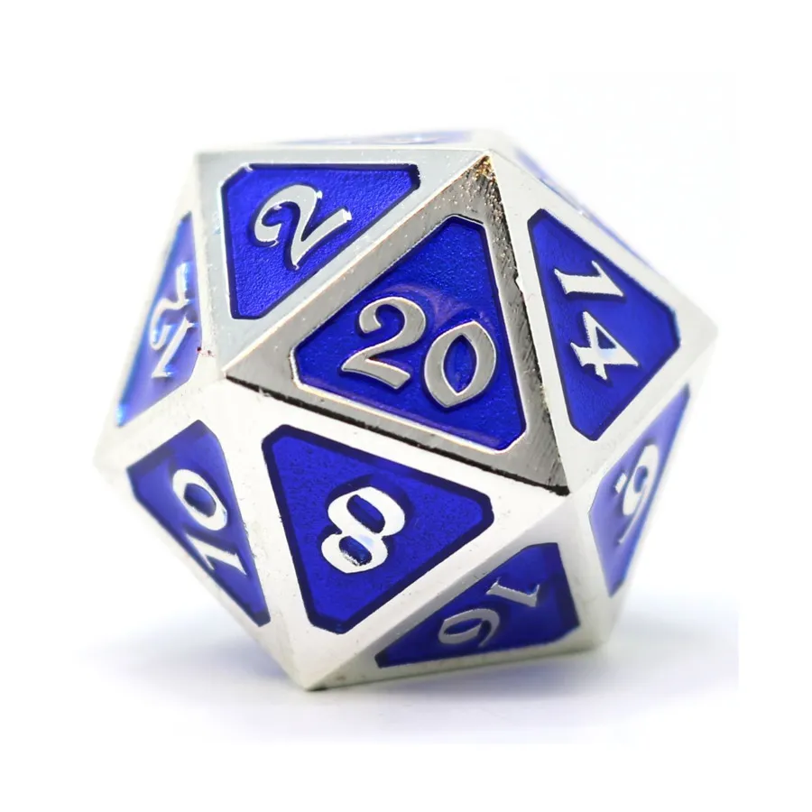 

d20 - Мифический платиновый сапфир, Dire d20's & Single Dice