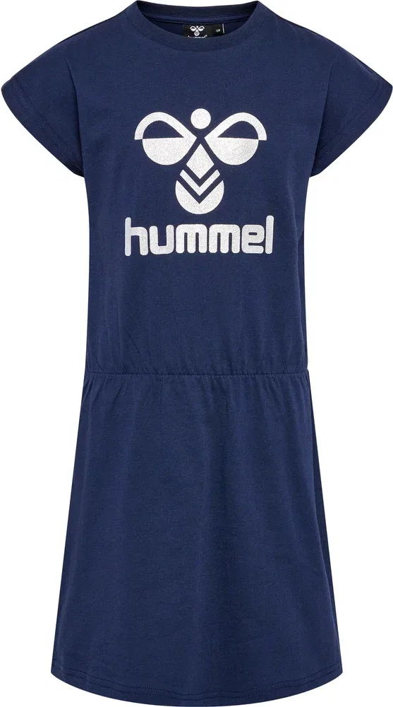 Платье с принтом Hummel, синее — фото 3