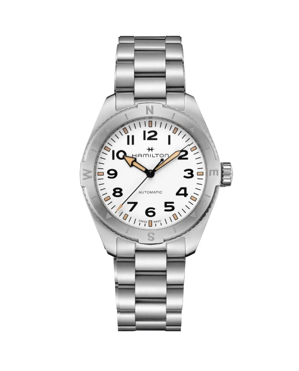 

Мужские часы Khaki Field Expedition Automatic 41 мм H70315110 из стали Hamilton, серебряный