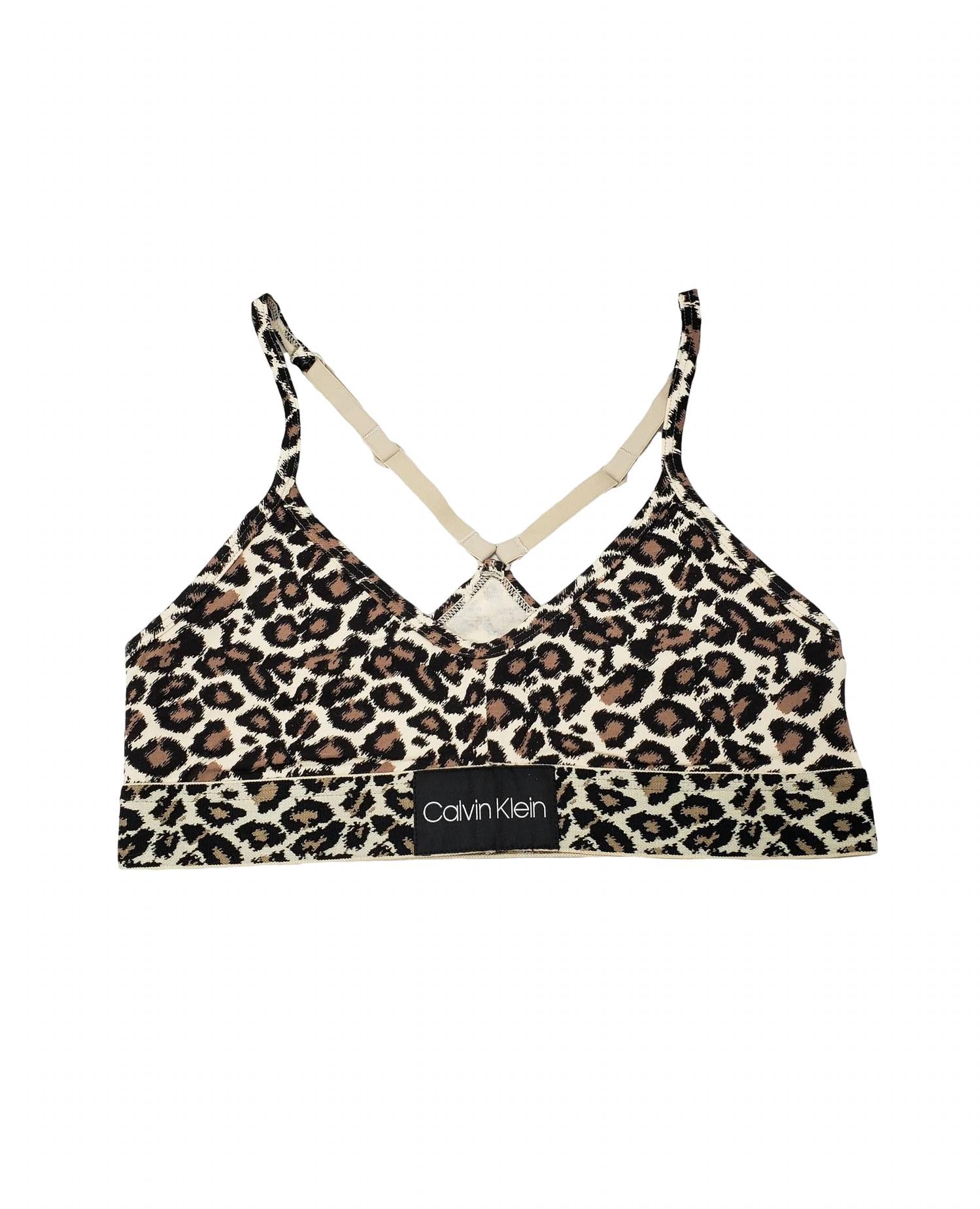 Бюстгальтер-бралетт Animal Micro без подкладки в цвете Paint Brush Cheetah Calvin Klein, Paint Brush Cheetah — фото 3
