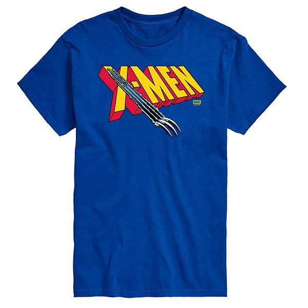 

Футболка с принтом Big & tall x-men logo claw rip Marvel, Royal Blue