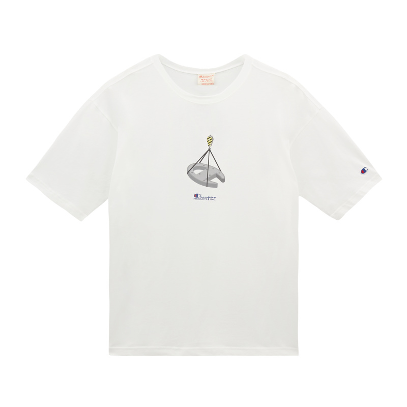 

Футболка унисекс Champion, White-Box Print