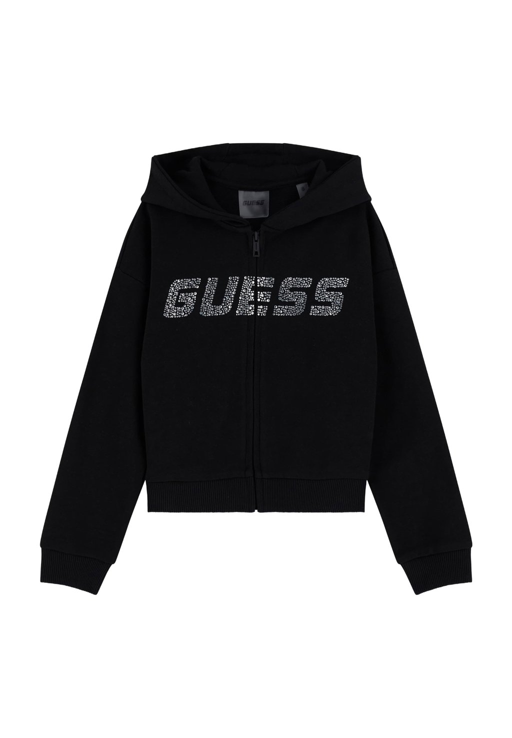 

Толстовка на молнии CROPPED STRASS Guess, черный