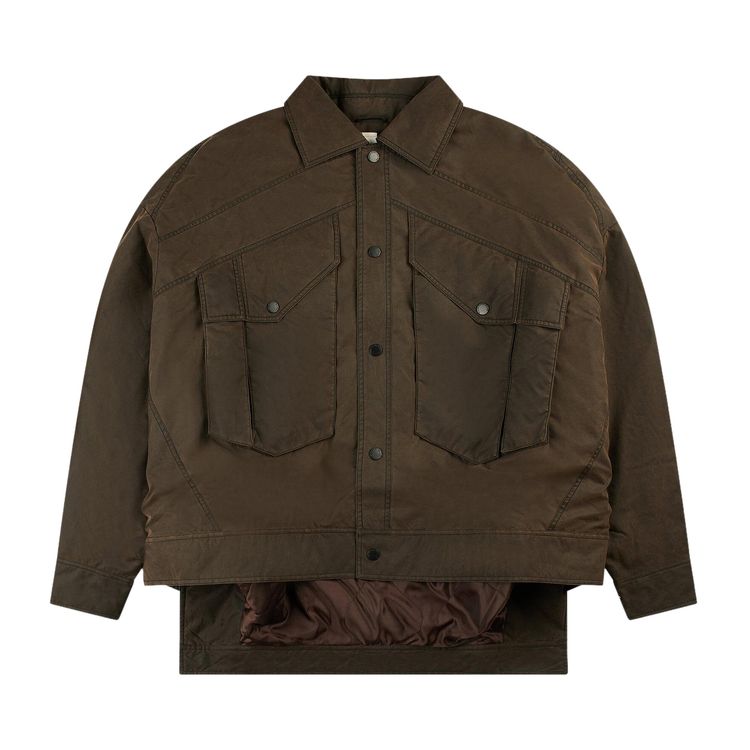 

Куртка Feng Chen Wang Deconstructed Cargo Jacket 'Brown', коричневый