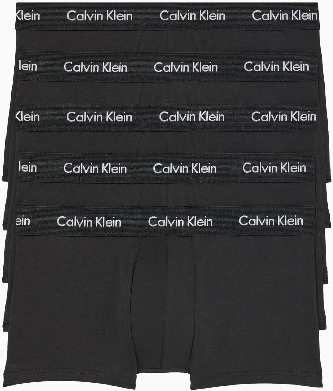

Мужские боксеры Calvin Klein из хлопка и эластичного материала, комплект из 5 пар, 5 Black