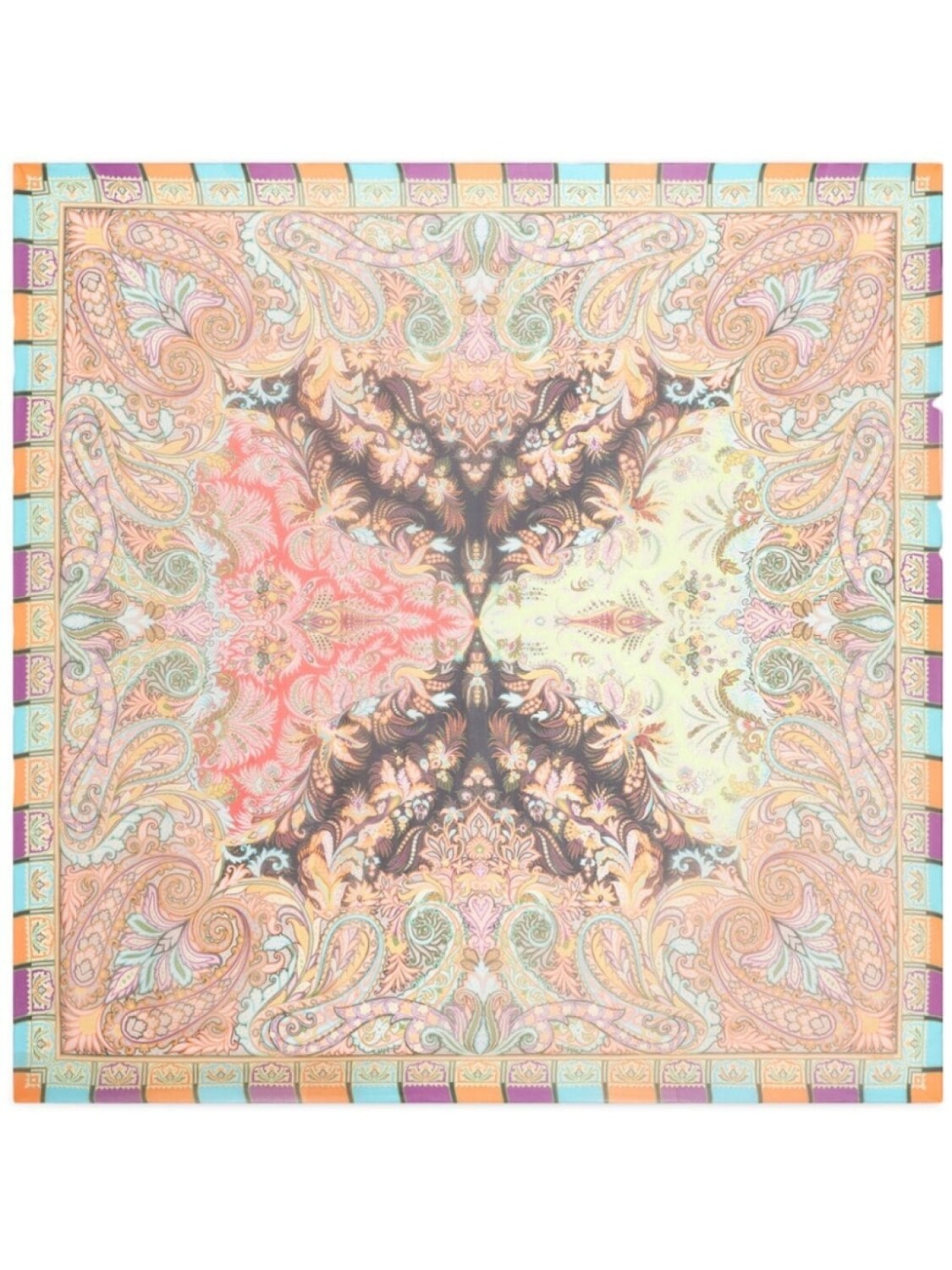 

ETRO шелковый платок с принтом пейсли, розовый