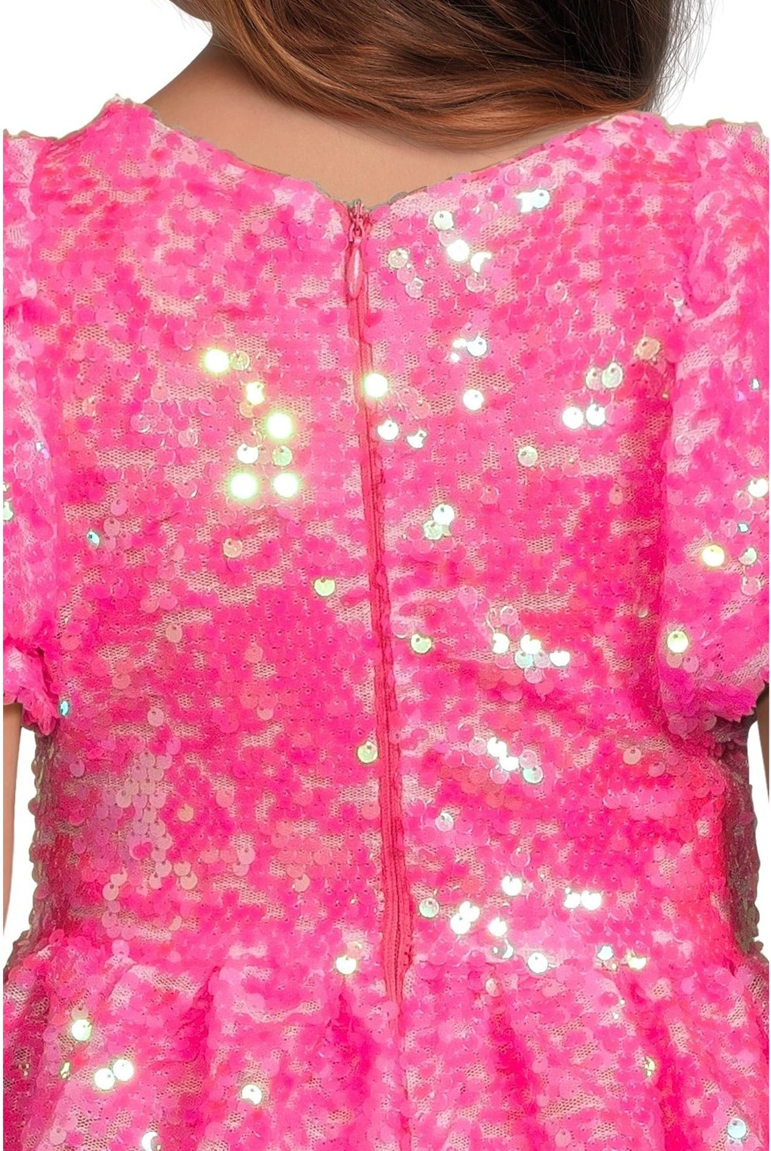 Платье Lola and The Boys Bubble Gum Shimmer Sequin Dress, розовый — фото 3