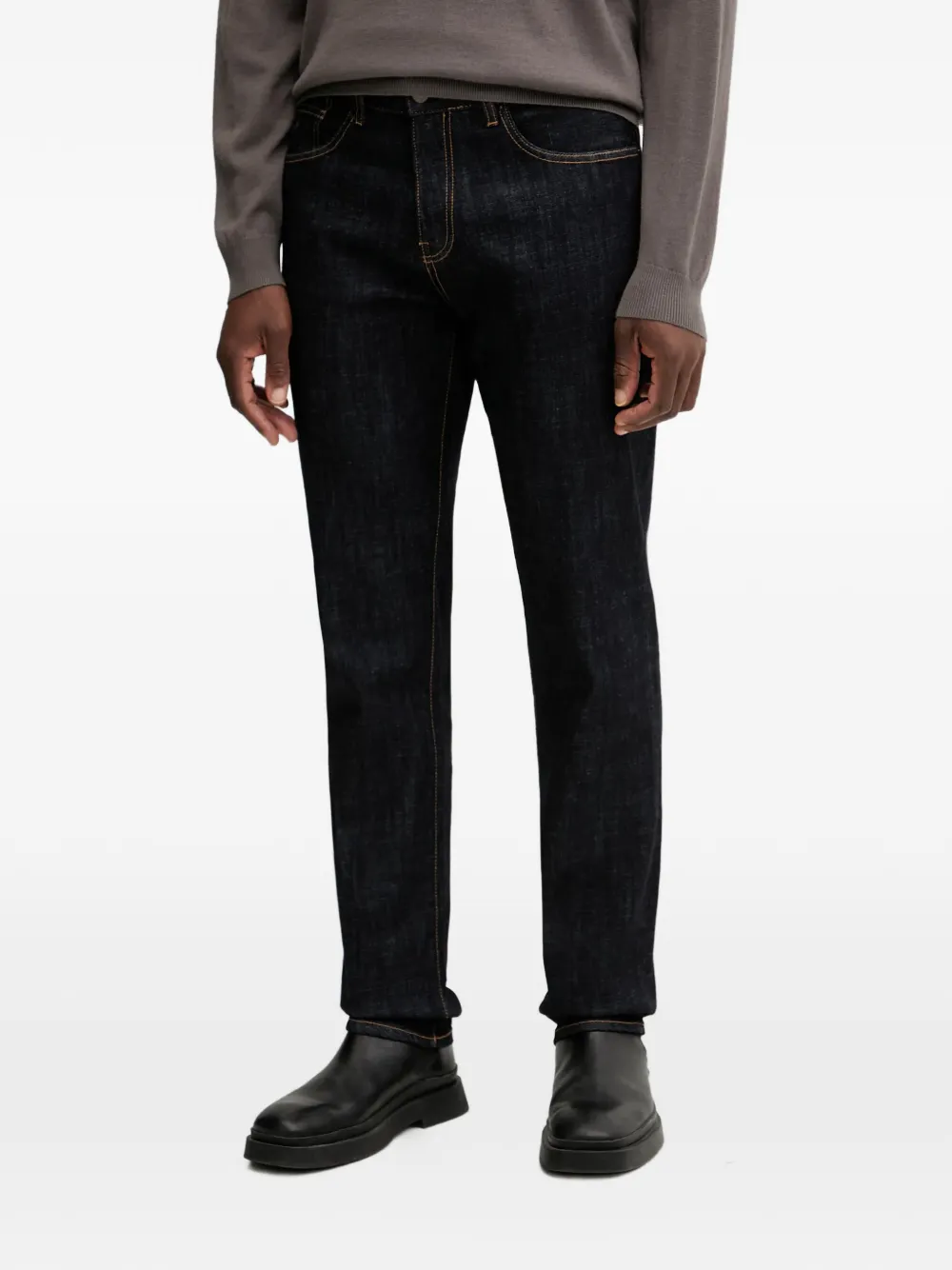 

Джинсы с нашивкой-логотипом Armani Exchange, синий