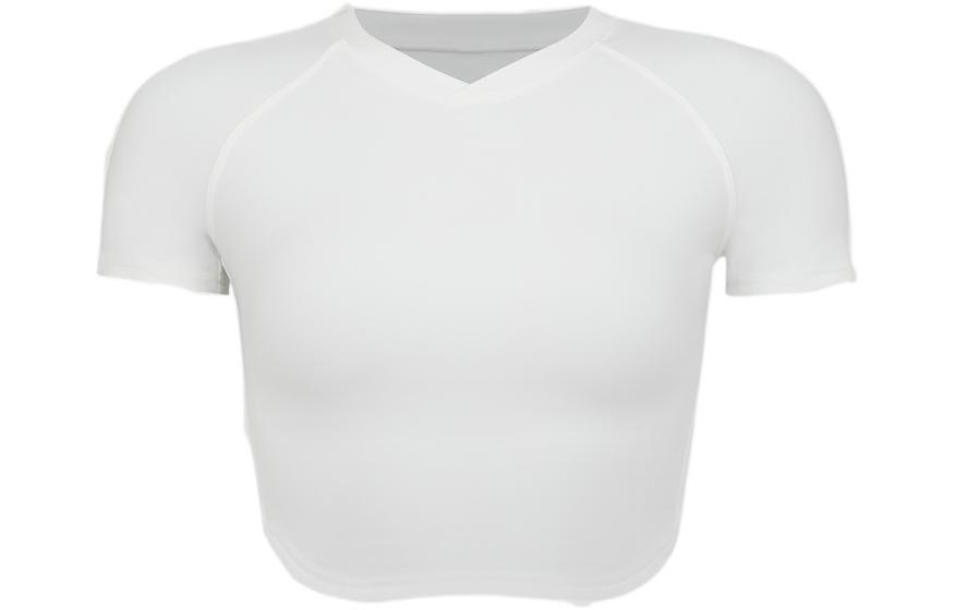 

Кроп-топ женский с V-образным вырезом Moderate Lululemon, белый