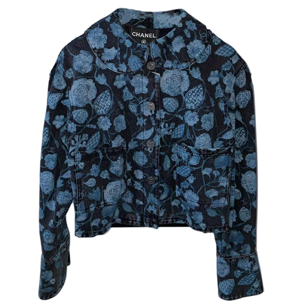 

CHANEL Женская джинсовая куртка, Blue