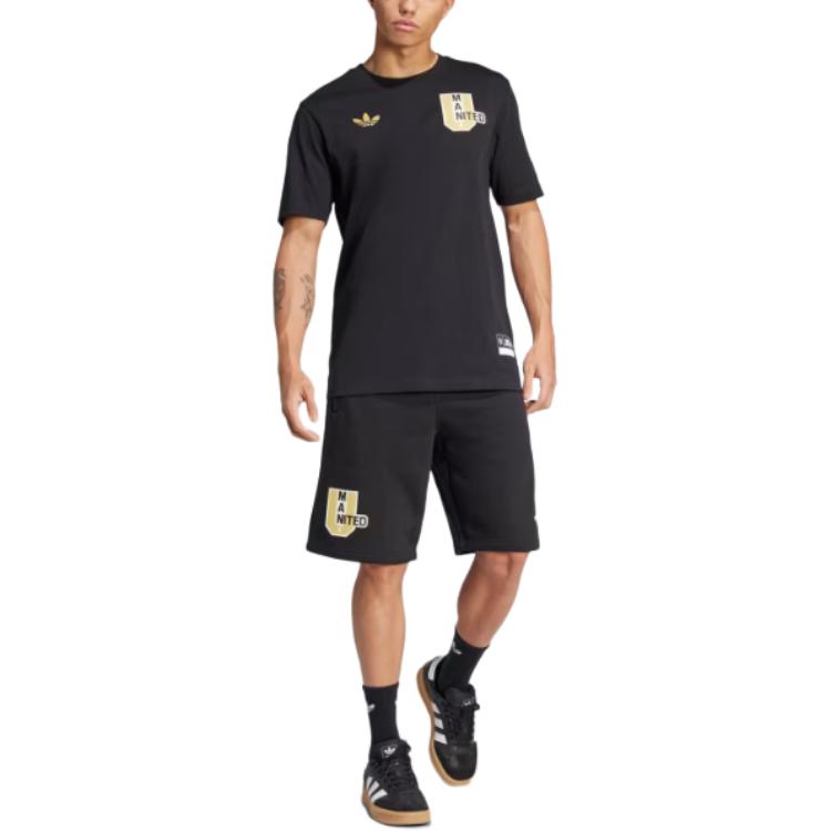 Adidas Originals Футболка ManchesterVRCT TEE FW24 United мужская Black — фото 4