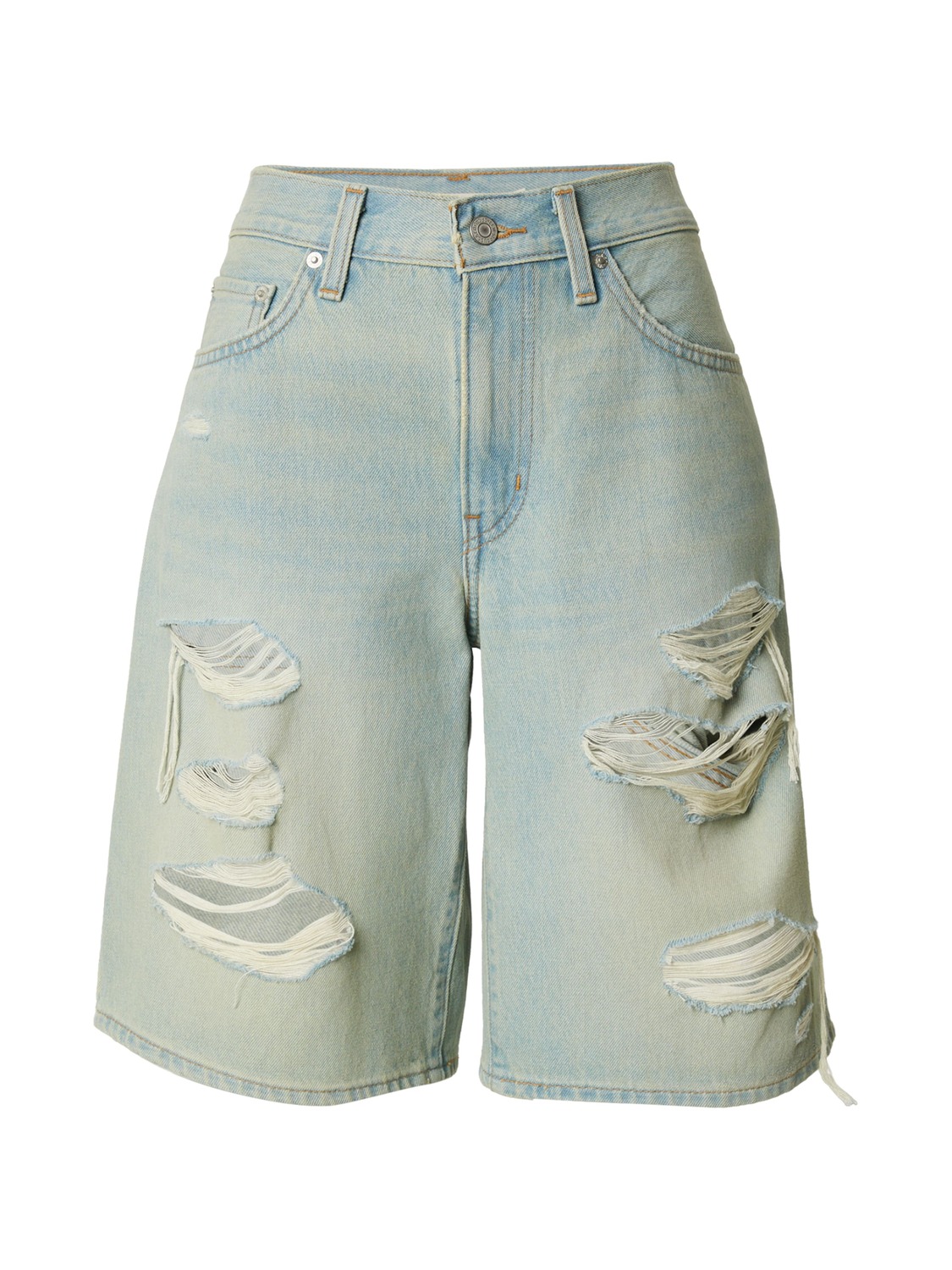 

LEVI'S Джинсовые шорты с широкими штанинами 'Middy Jorts' в пастельно-голубом цвете