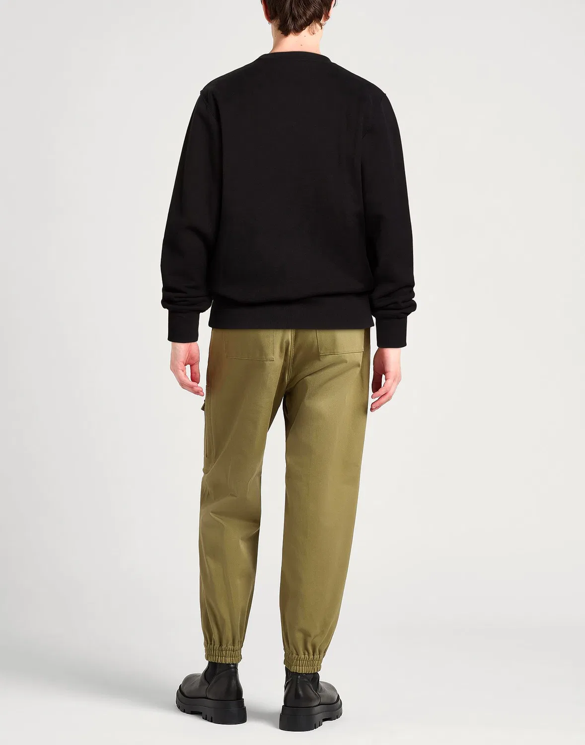 Свитшот из флиса Saint Laurent черный — фото 3
