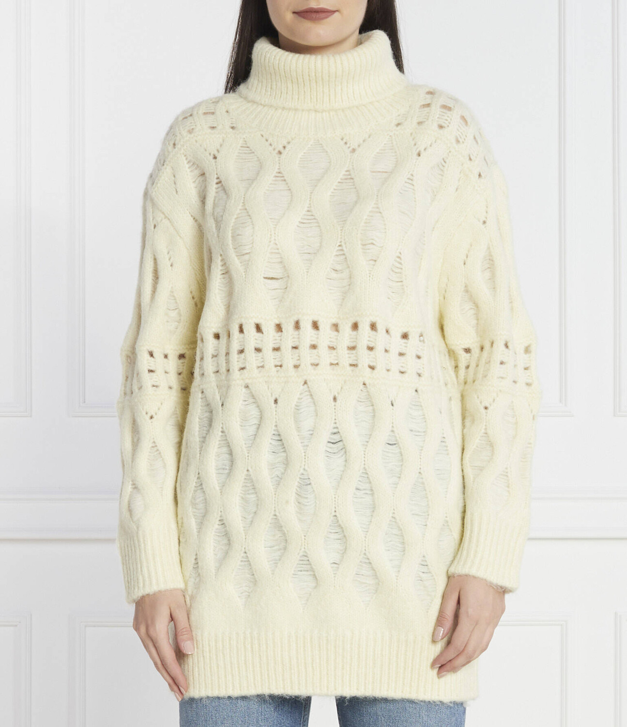 

Свитер Silvian Heach Loose fit, бежевый