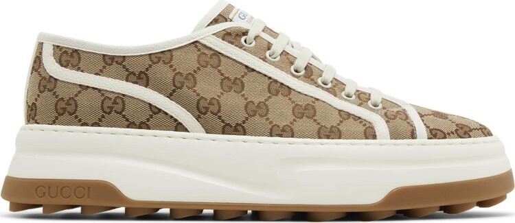

Кроссовки Gucci GG Sneaker 'Interlocking G - Beige', кремовый, Коричневый, Кроссовки Gucci GG Sneaker 'Interlocking G - Beige', кремовый