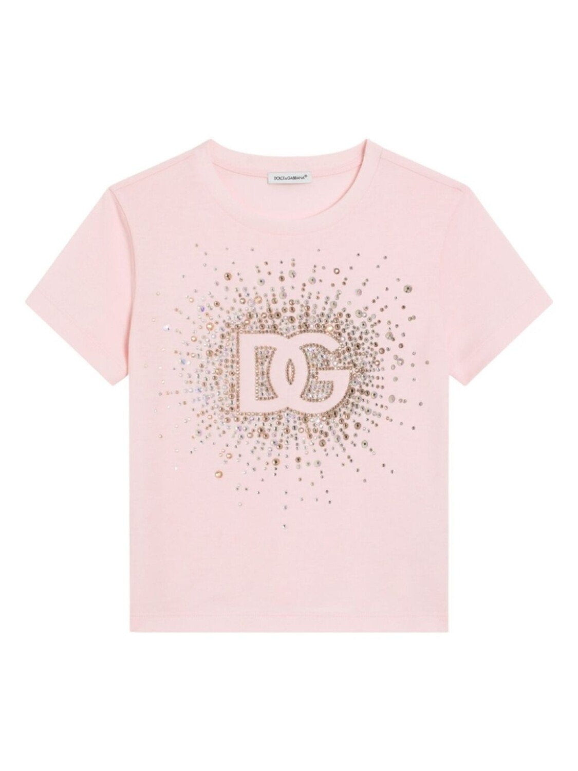 

Футболка с логотипом Dolce & Gabbana Kids, розовый