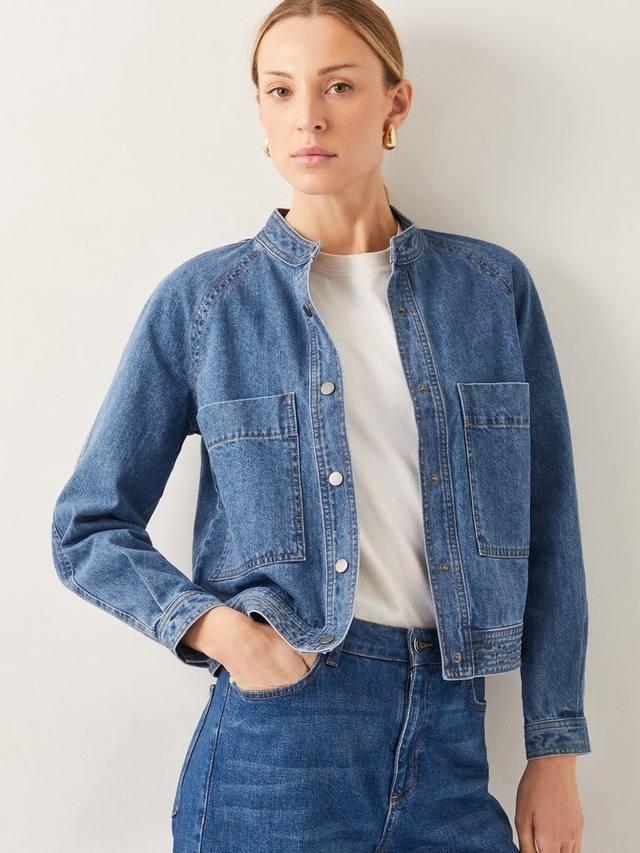 

Джинсовая куртка-бомбер binky Monsoon, цвет Mid Authentic Blue